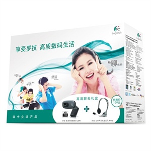【当当销售配送】logitech罗技 （C270+H110）高清聊天礼盒 更优惠，限量发行！