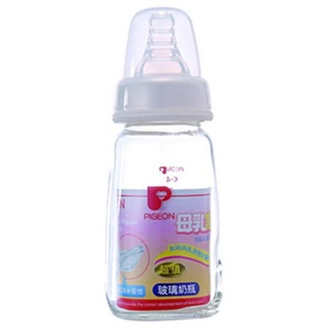 贝亲 标准母乳实感奶嘴玻璃奶瓶 120ML