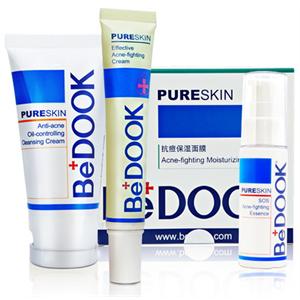BeDOOK 祛痘经典套装 拔毒膏+控油洁面膏+抗痘保湿面膜+战痘精华