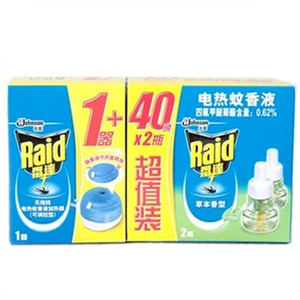 雷达 电热蚊香液 可调控器+40晚*2超值装-草本（1器+21ml*2）
