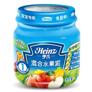 亨氏 混合水果泥(4个月以上) 113gx12/箱