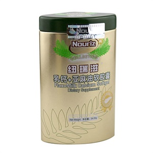 纽瑞滋乳钙+亚麻油软胶囊30粒