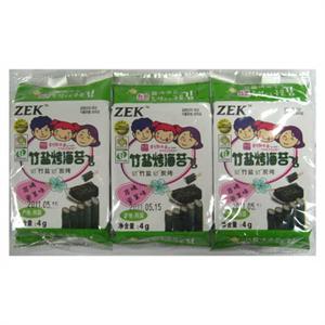 韩国ZEK竹盐海苔4g*3包
