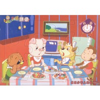 奇奇米阶梯拼图 贝贝猪认时间 基础段（两片）