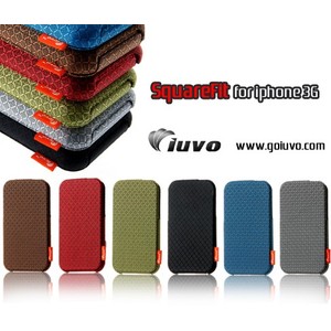 美国iuvo iPhone 3G/3Gs 超薄尼龙纤维翻盖保护套-黑色