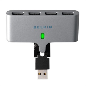 （新品）贝尔金 F5U415zh 可旋转.高速USB四口集线器 USB HUB