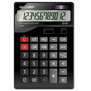 夏普（SHARP）CH-412商务办公台式计算器