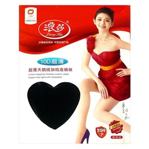 浪莎 10D超薄天鹅绒加裆连裤袜8736 1双装