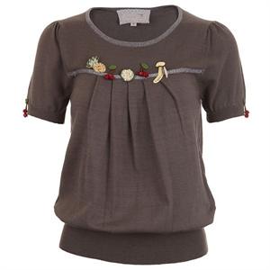 【当当自营】JUJUFAMILY茱茱 仿毛针织衫 J01201 黄色 M