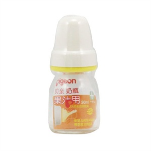 贝亲 玻璃果汁瓶(乳胶嘴) 50ml