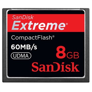 [当当销售配送]SanDisk 8GB 极速CF存储卡（60MB/s）