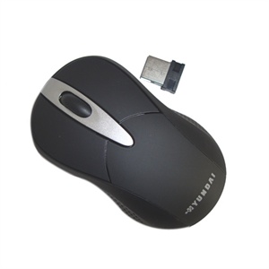【当当销售配送】现代HYUNDAI N3(USB) 无线鼠标 贵族黑 2.4G