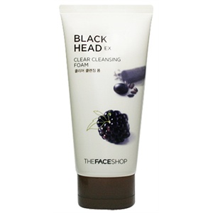 The face shop 菲诗小铺 黑莓黑头修护泡沫洁面膏