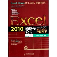 【全店满99减10】Excel2010函数与公式实战技