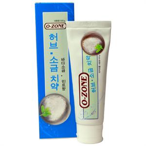 韩国O-ZONE 草本盐护牙膏100G
