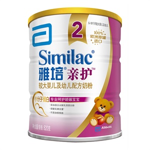 雅培金装亲护较大婴儿和幼儿配方奶粉2段820g