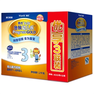 惠氏金装幼儿乐400g*3(FOS)