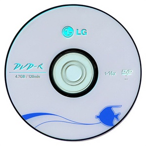 【当当销售配送】LG DVD-R 16X 4.7GB 鱼 25片桶装 刻录盘
