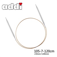 Addi 105-7 120CM 进口金属环针 <em>毛衣</em>编织针 