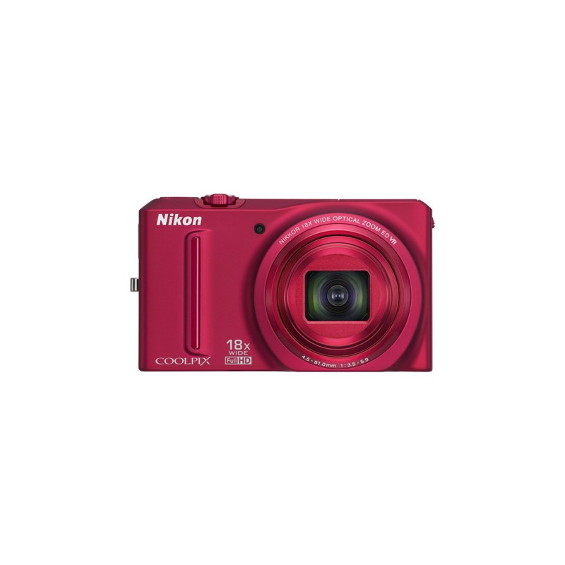 【当当自营】 nikon尼康 coolpix s9100 便携 数码相机 红色(1200万