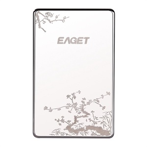 【当当自营】 Eaget 忆捷 E3 超薄王 2.5寸 500G 移动硬盘 银白色