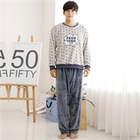 <em>雪俐</em> 情侣<em>睡衣女冬法兰绒</em>男女加厚家居服时尚