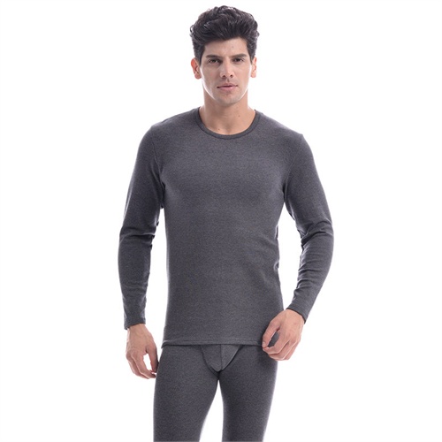 schiesser 舒雅 男士棉莫代尔保暖内衣套装35/1844w_深灰色,xl