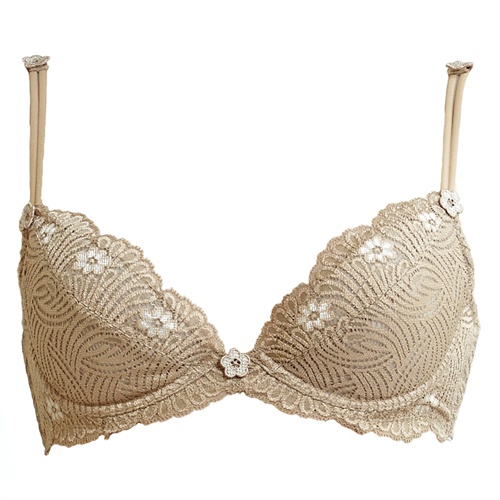 正品夏新款蕾丝绣花女士文胸聚拢调整型内衣薄款胸罩 _2247c_贴肤色