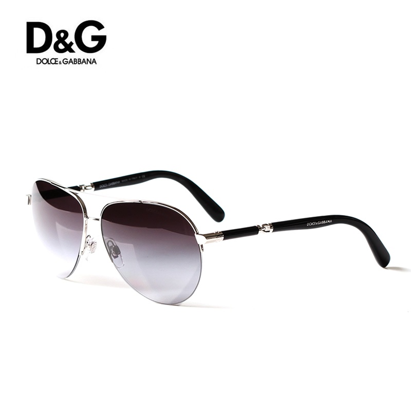 【d&g杜嘉班纳眼镜】d&g杜嘉班纳 时尚大框男士太阳镜 dg-2115_银框灰