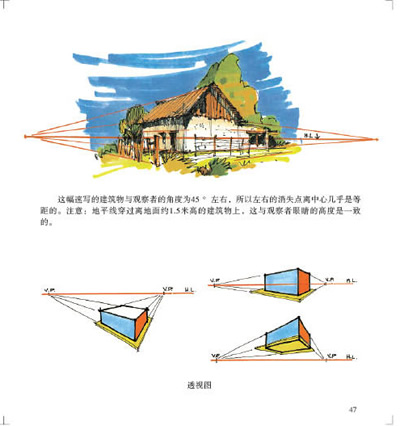 奥列弗风景速写教学图片